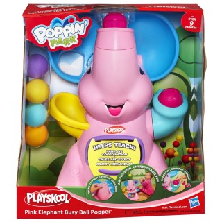 PLAYSKOOL POPPIN PARK PINK ELEPHANT BUSY BALL POPPER